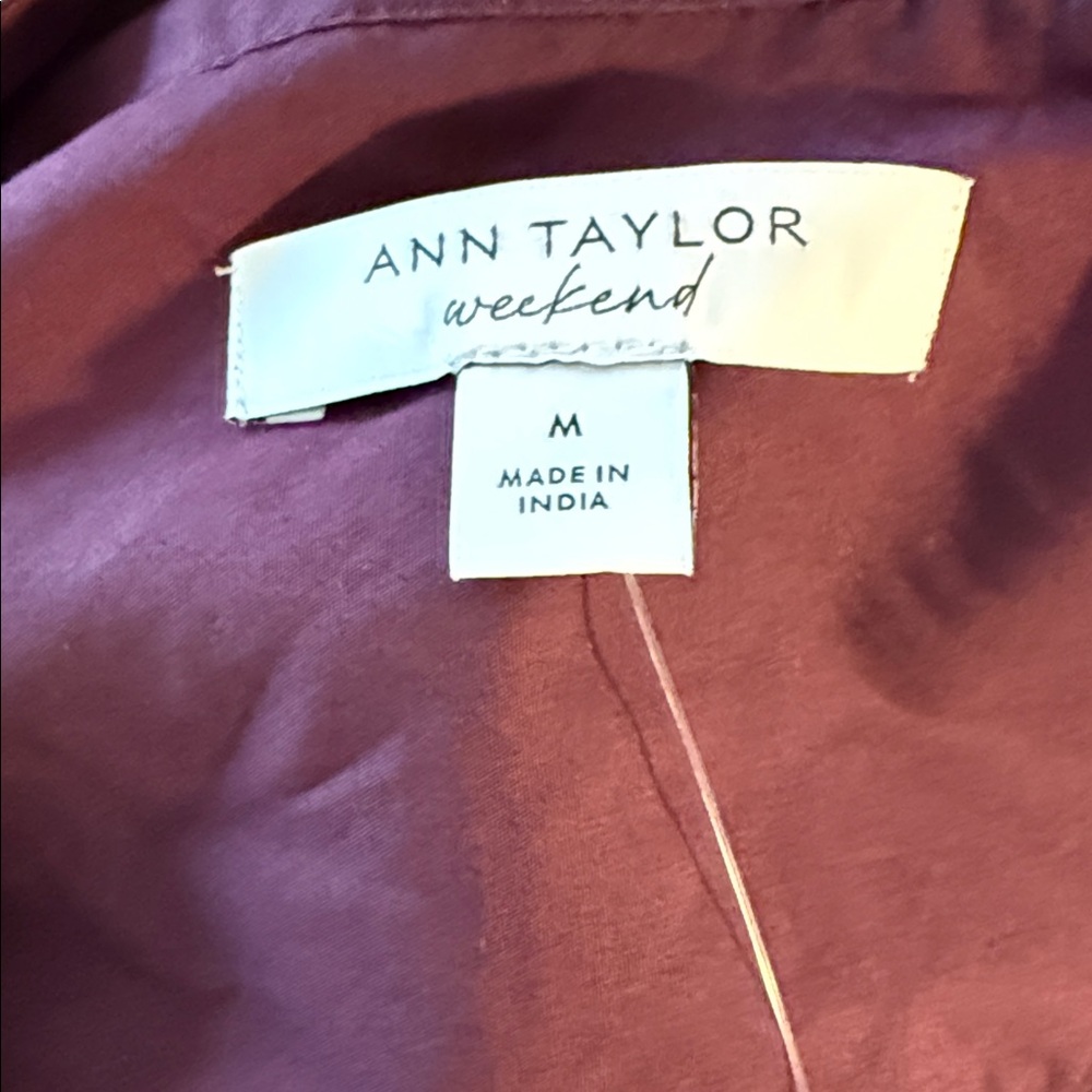 Ann Taylor Plum Long Sleeve Dress NWT - Picture 5 of 6